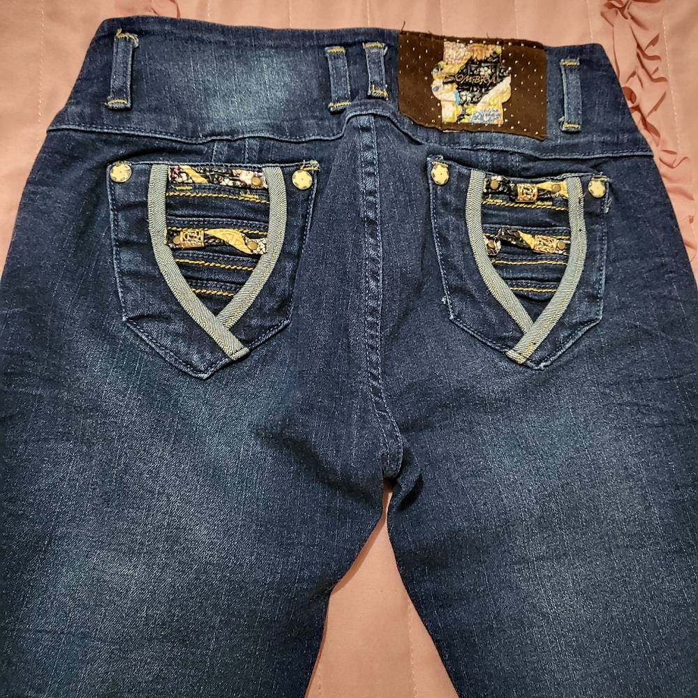 Denim blue jeans pants